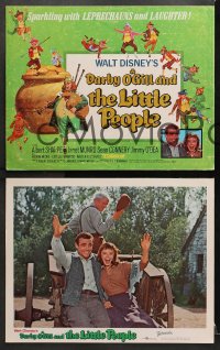 3k126 DARBY O'GILL & THE LITTLE PEOPLE 8 LCs R1969 Disney, Sean Connery, it's leprechaun magic!
