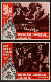 3k532 DEVIL'S ANGELS 6 LCs 1967 AIP, Roger Corman, their god is violence, lust the law they live by!