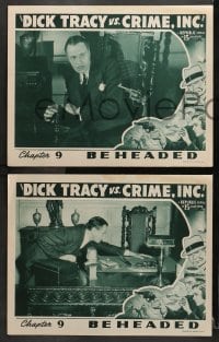 3k697 DICK TRACY VS. CRIME INC. 3 chapter 9 LCs 1941 Byrd as Chester Gould's detective, Beheaded!