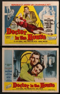 3k140 DOCTOR IN THE HOUSE 8 LCs 1955 Dr. Dirk Bogarde, Muriel Pavlow, Kenneth More!