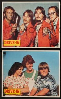 3k144 DRIVE-IN 8 LCs 1976 Texas movie theater teen comedy, Glenn Morshower, Lisa Lemole!