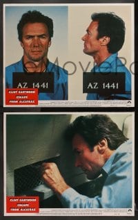 3k150 ESCAPE FROM ALCATRAZ 8 LCs 1979 Clint Eastwood in famous prison, directed by Don Siegel!