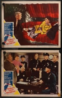 3k702 FATHER'S LITTLE DIVIDEND 3 LCs 1951 cool images of Spencer Tracy w/ Bennett, cops and baby!