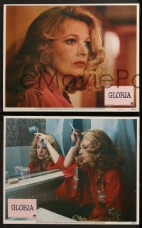 3k189 GLORIA 8 LCs 1980 John Cassavetes directed, cool images of Gena Rowlands, Julie Carmen!