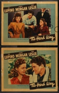3k535 HARD WAY 6 LCs 1942 great images of Ida Lupino, Joan Leslie, Jack Carson, Thurston Hall!