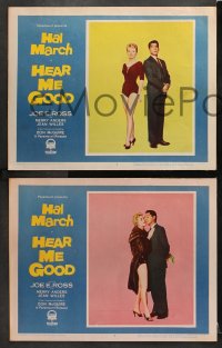 3k196 HEAR ME GOOD 8 LCs 1957 Hal March, Joe E. Ross, Merry Anders, Jean Willes, comedy!