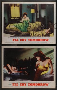 3k542 I'LL CRY TOMORROW 6 LCs 1955 cool images of Susan Hayward in her greatest performance!
