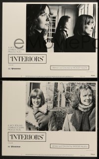3k231 INTERIORS 8 LCs 1978 Diane Keaton, Mary Beth Hurt, E.G. Marshall, directed by Woody Allen!