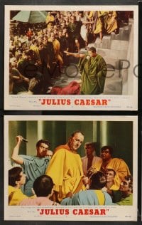 3k575 JULIUS CAESAR 5 LCs 1953 Marlon Brando, James Mason & Greer Garson, Shakespeare