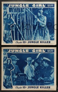 3k710 JUNGLE GIRL 3 chapter 10 LCs 1941 Edgar Rice Burroughs, Republic serial, Jungle Killer!