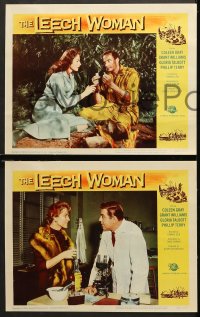 3k517 LEECH WOMAN 7 LCs 1960 deadly female vampire drained love & life from every man she trapped!