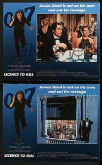 3k266 LICENCE TO KILL 8 LCs 1989 Timothy Dalton as James Bond 007, he's out for revenge!