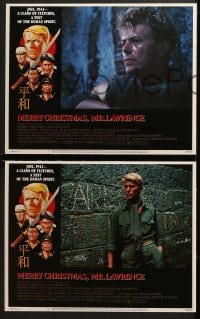 3k293 MERRY CHRISTMAS MR. LAWRENCE 8 LCs 1983 David Bowie, really cool border art by Makhi!