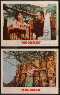 3k726 MOGAMBO 3 LCs 1953 great images of Clark Gable, Grace Kelly & Ava Gardner in Africa!