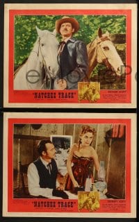 3k309 NATCHEZ TRACE 8 LCs 1959 Zachary Scott as Murrell, Irene James as Lolette