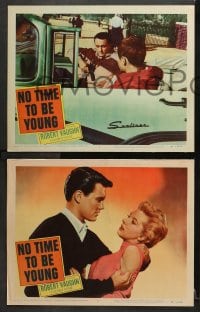 3k584 NO TIME TO BE YOUNG 5 LCs 1957 1st Robert Vaughn, too old to be teens, too young to be adults!