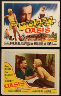 3k316 OASIS 8 LCs 1956 directed by Yves Allegret, Michele Morgan, Pierre Brasseur!