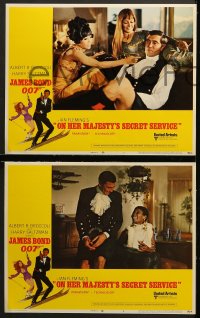 3k321 ON HER MAJESTY'S SECRET SERVICE 8 LCs 1969 George Lazenby's only appearance as James Bond!