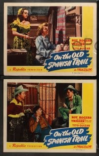 3k585 ON THE OLD SPANISH TRAIL 5 LCs 1947 Roy Rogers & Trigger, Tito Guizar, Devine, Jane Frazee!