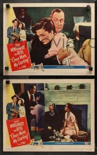 3k740 ONCE MORE MY DARLING 3 LCs 1949 great images of star/director Robert Montgomery & Ann Blyth!