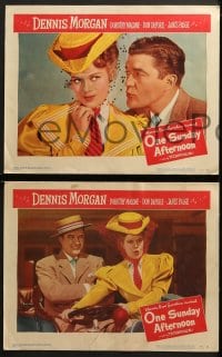 3k521 ONE SUNDAY AFTERNOON 7 LCs 1949 Dennis Morgan & Dorothy Malone, DeFore, Paige!