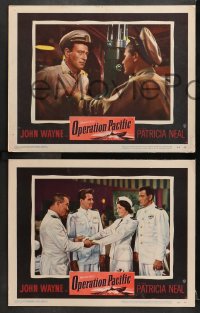 3k657 OPERATION PACIFIC 4 LCs 1951 John Wayne, Patricia Neal, Ward Bond, Philip Carey, WWII sub!