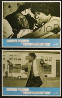 3k324 ORGANIZATION 8 LCs 1971 Sidney Poitier in action as Mr. Tibbs, an honest cop with guts!