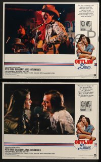 3k328 OUTLAW BLUES 8 LCs 1977 cool images of Peter Fonda & sexy Susan Saint James!