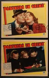 3k523 PARTNERS IN CRIME 7 LCs 1937 Lynne Overman, Roscoe Karns, young Anthony Quinn, very rare!