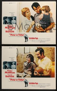 3k336 PETE 'N' TILLIE 8 LCs 1973 Walter Matthau, Carol Burnett, Martin Ritt!
