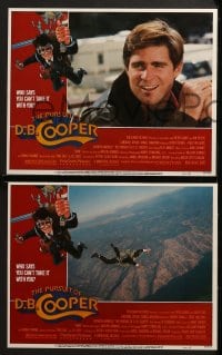 3k342 PURSUIT OF D.B. COOPER 8 LCs 1981 sky-diving robbery, Robert Duvall, Treat Williams!