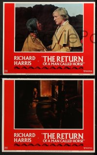 3k354 RETURN OF A MAN CALLED HORSE 8 LCs 1976 Richard Harris as Native American Indian!