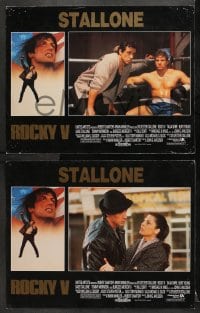 3k007 ROCKY V 8 LCs 1990 Sylvester Stallone, John G. Avildsen boxing sports sequel, cool images!