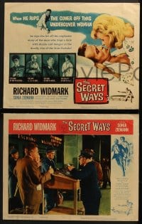 3k379 SECRET WAYS 8 LCs 1961 Richard Widmark, Alistair MacLean, filmed in danger zones of Europe!