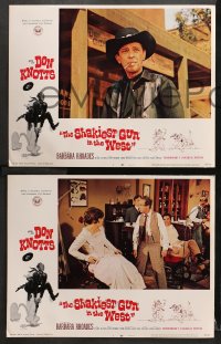 3k388 SHAKIEST GUN IN THE WEST 8 LCs 1968 wacky western, cowboy Don Knotts, pretty Barbara Rhoades!