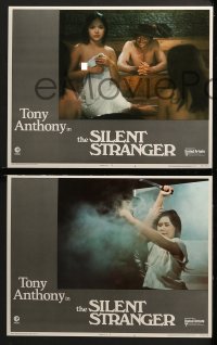 3k393 SILENT STRANGER 8 LCs 1975 Lo straniero di silenzio, Tony Anthony, Lloyd Battista!