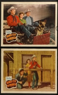 3k766 SILVER CITY BONANZA 3 LCs 1951 cool western images of Rex Allen, Buddy Ebsen, Mary Ellen Kay!