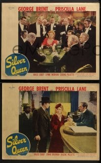 3k591 SILVER QUEEN 5 LCs 1942 George Brent & Bruce Cabot, Priscilla Lane!