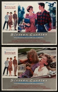 3k396 SIXTEEN CANDLES 8 LCs 1984 Molly Ringwald, Anthony Michael Hall, John Hughes directed!