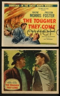 3k456 TOUGHER THEY COME 8 LCs 1950 Wayne Morris, Preston Foster, savage battle for timber!