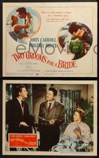 3k460 TWO GROOMS FOR A BRIDE 8 LCs 1957 John Carroll, Virginia Bruce, Kay Callard!