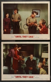 3k560 UNTIL THEY SAIL 6 LCs 1957 U.S. Marine Paul Newman in love with New Zealander Jean Simmons!