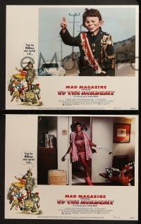 3k466 UP THE ACADEMY 8 LCs 1980 MAD Magazine, Jack Rickard border art of Alfred E. Neuman!