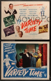 3k470 VARIETY TIME 8 LCs 1948 radio M.C. Jack Paar hosts top RKO dance and comedy stars!