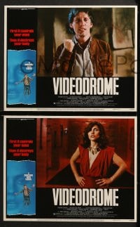 3k474 VIDEODROME 8 LCs 1983 David Cronenberg, images of James Woods, sexy Debbie Harry, sci-fi!