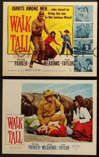 3k478 WALK TALL 8 LCs 1960 Willard Parker in lawless West, Joyce Meadows, Kent Taylor!