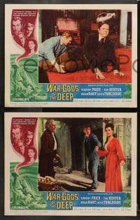 3k596 WAR-GODS OF THE DEEP 5 LCs 1965 Vincent Price, Tab Hunter, Tomlinson, gorgeous Susan Hart!