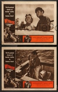 3k599 WETBACKS 5 LCs 1956 great images of Lloyd Bridges, Nancy Gates. Mexican illegal aliens!