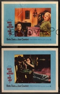 3k785 WHAT EVER HAPPENED TO BABY JANE? 3 LCs 1962 Robert Aldrich, scariest Bette Davis, Buono!
