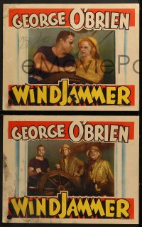 3k681 WINDJAMMER 4 LCs 1937 sailor George O'Brien, Constance Worth, William Hall, Gavin Gordon